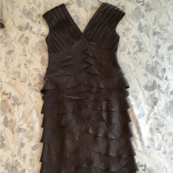 Adrianna Papell Shutter Pleated 2 Piece Dress 10 - Picture 6 of 13